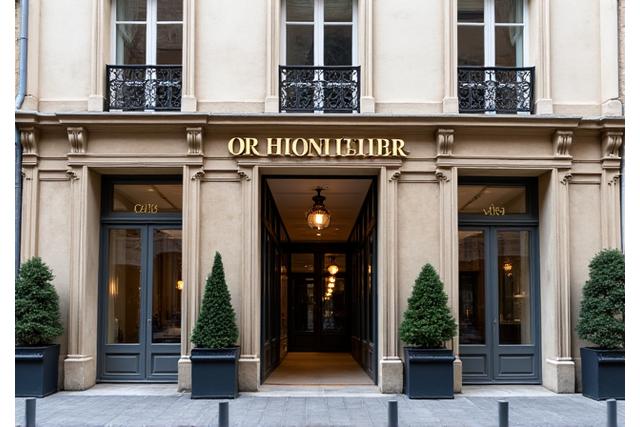 Façade élégante d'un bâtiment haussmannien à Paris, symbolisant le luxe et le style français.