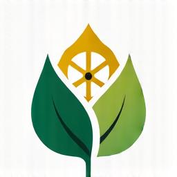Icône d'une feuille sur un rouage, symbolisant la supply chain durable.